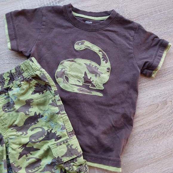 2011 vguc Gymboree 3-piece dino set 5T - Picture 2 of 16